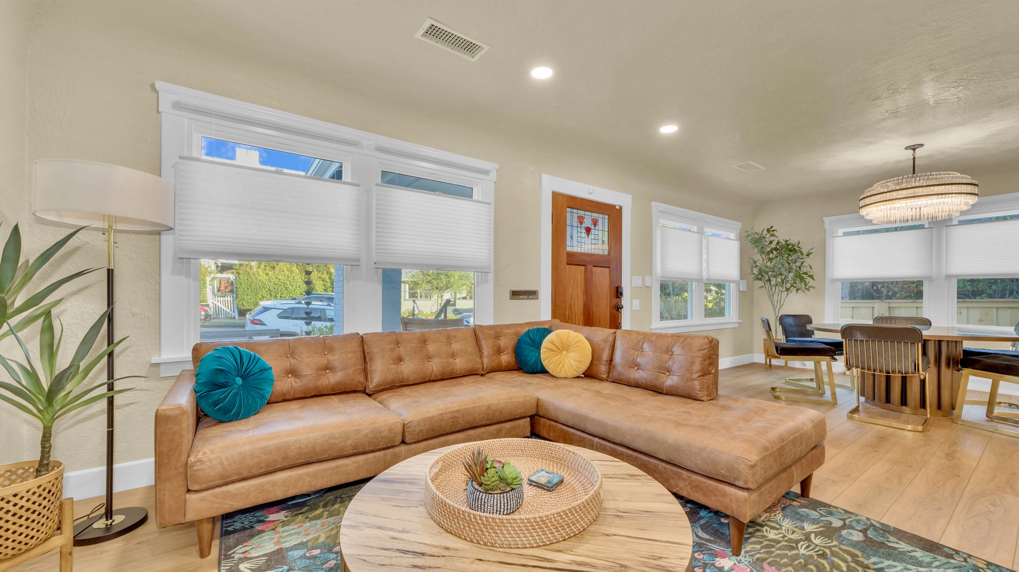 Living Room: Bright and inviting space with chic decor, perfect for relaxation or lively gatherings!