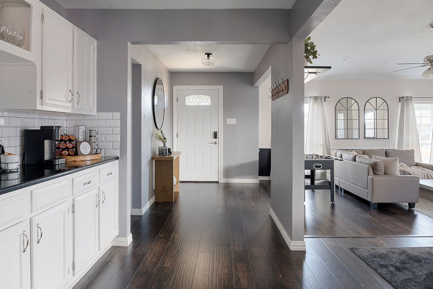 Enjoy the open concept of the home, featuring the light, open foyer