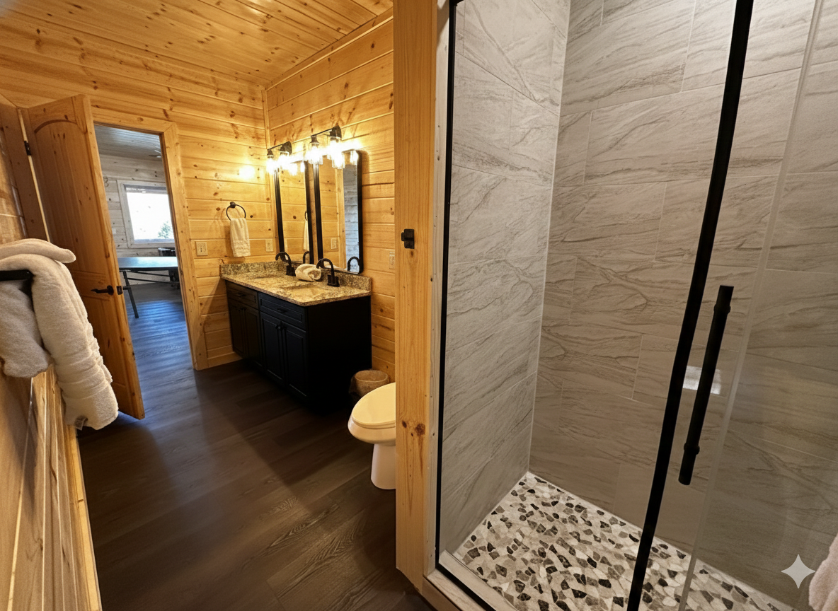 Top Level Queen Suite Full Bathroom