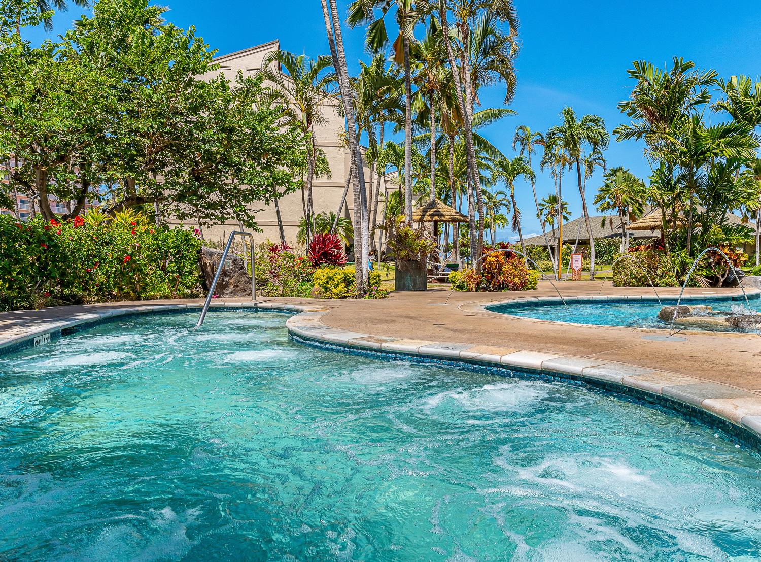 Refreshing pools and relaxing hot tubs 