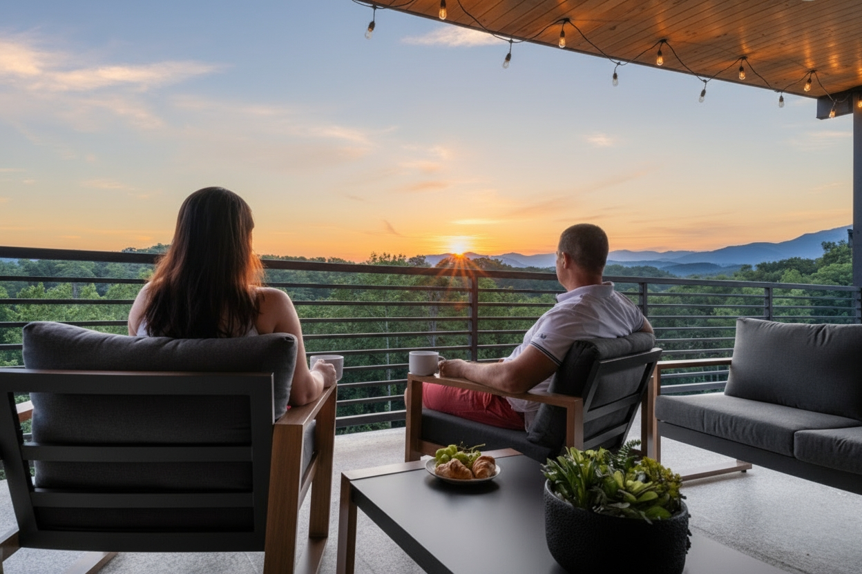 Private rooftop terrace to enjoy your morning coffee with breathtaking sunrise + mountain views.