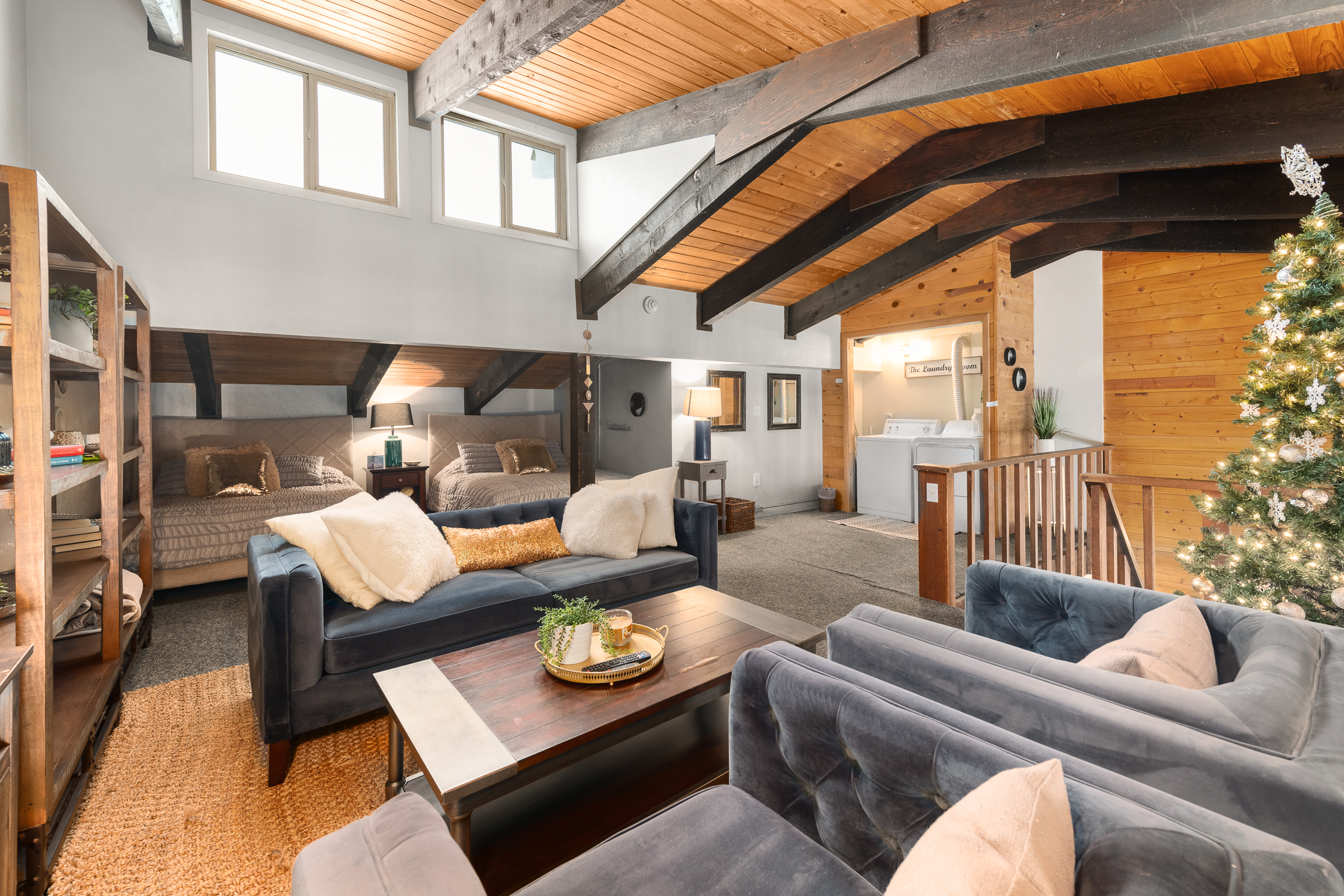 Loft Area | Second Living Room | 2 Queen Beds
