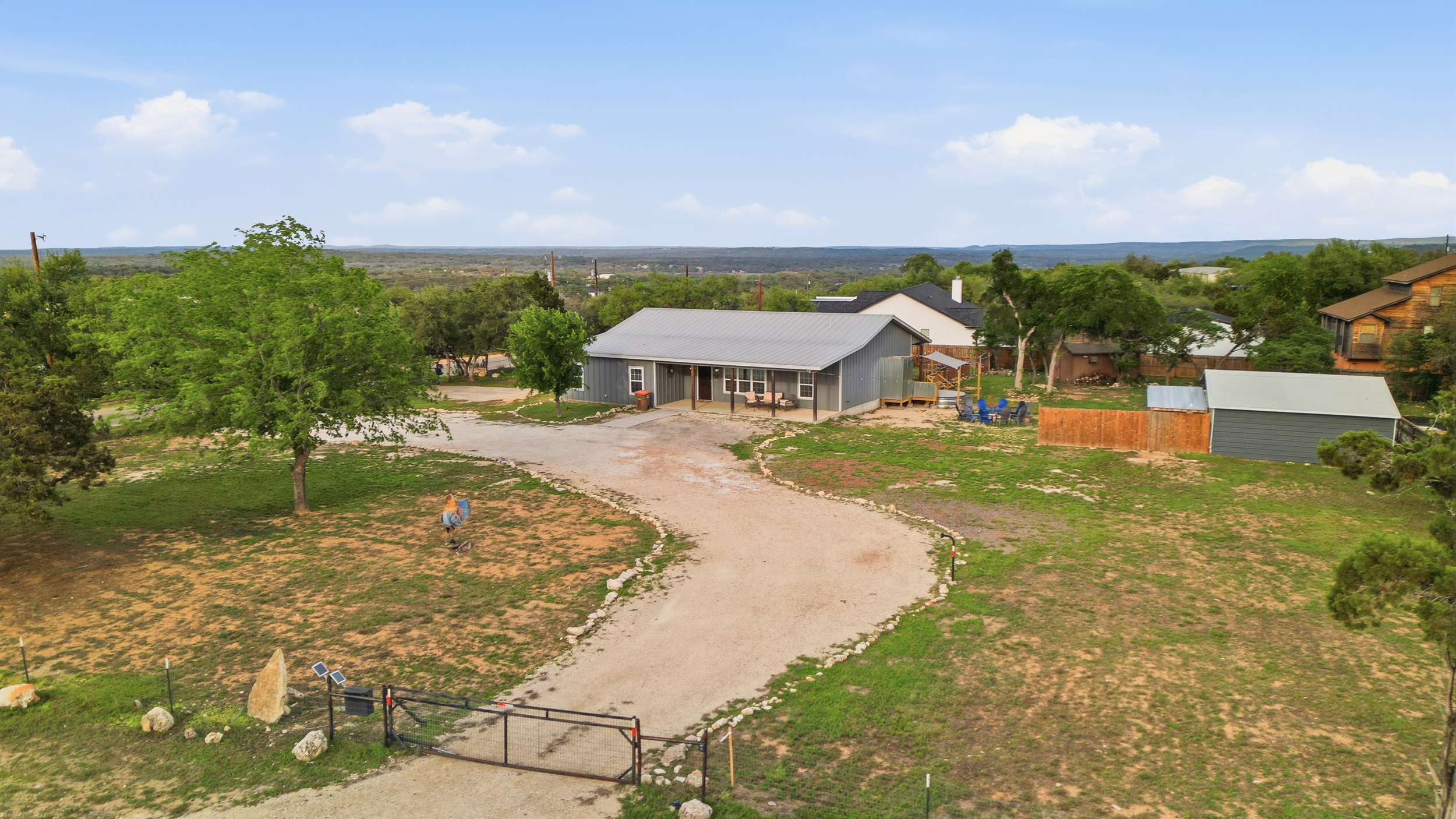 Easy access, flat parking, and room for multiple vehicles or trailers