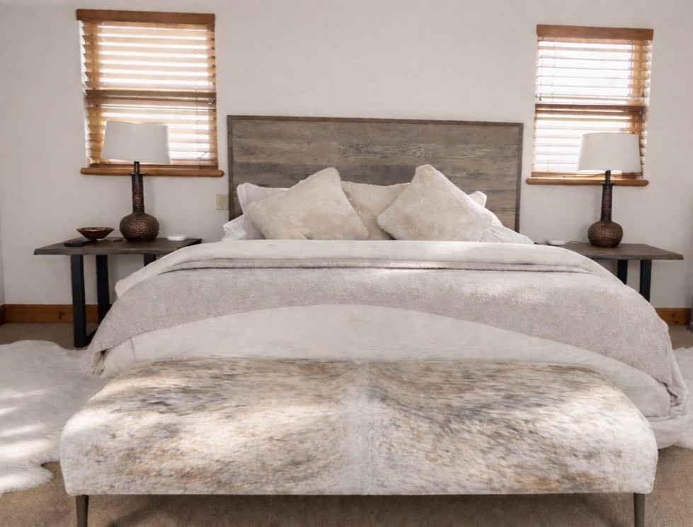 Plush bedding for a blissful night's sleep.