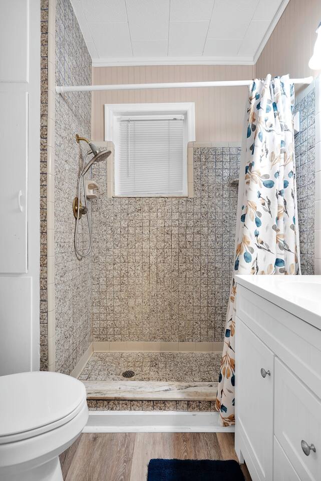 Attached bathroom to the King bedroom