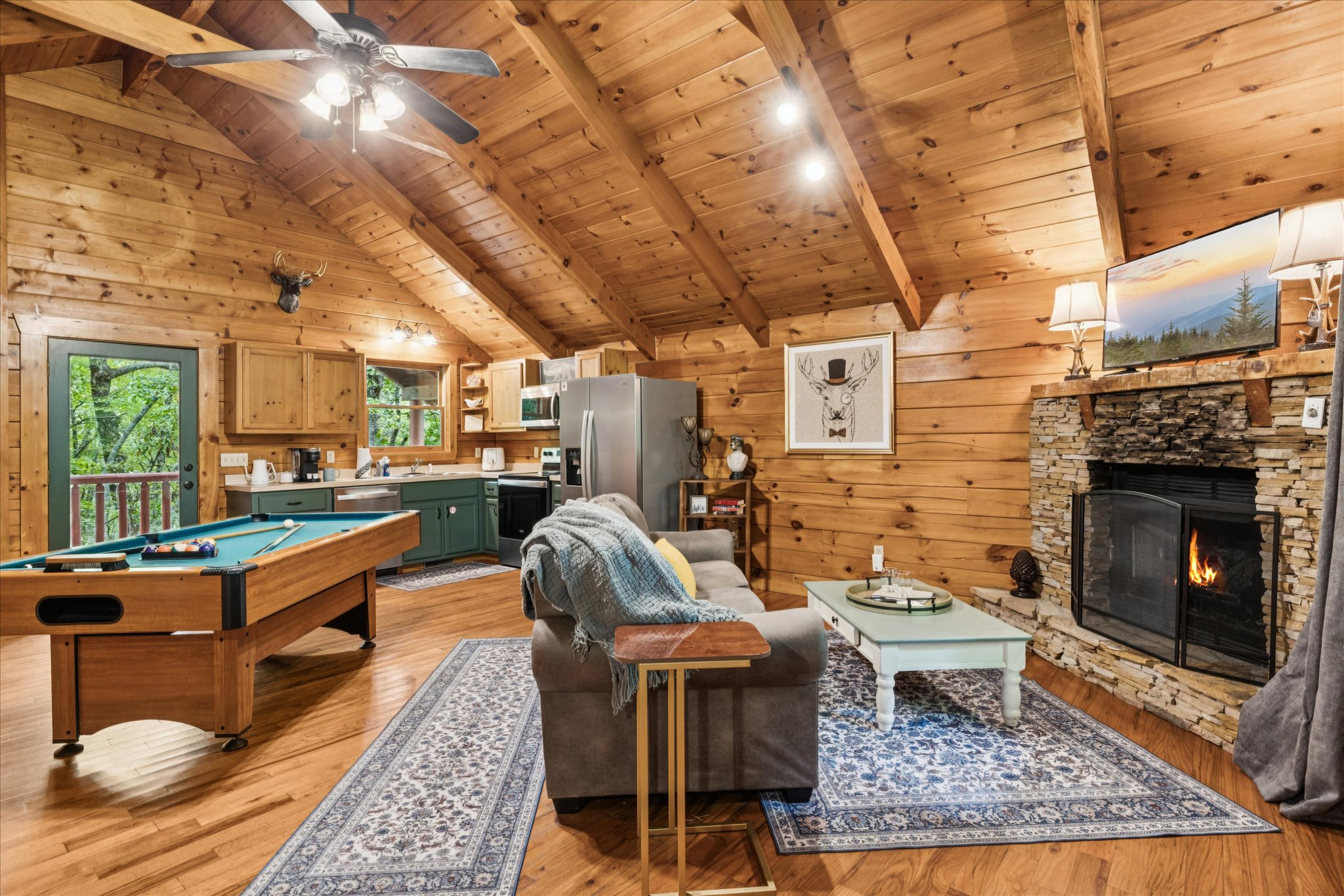 Entry level living room area