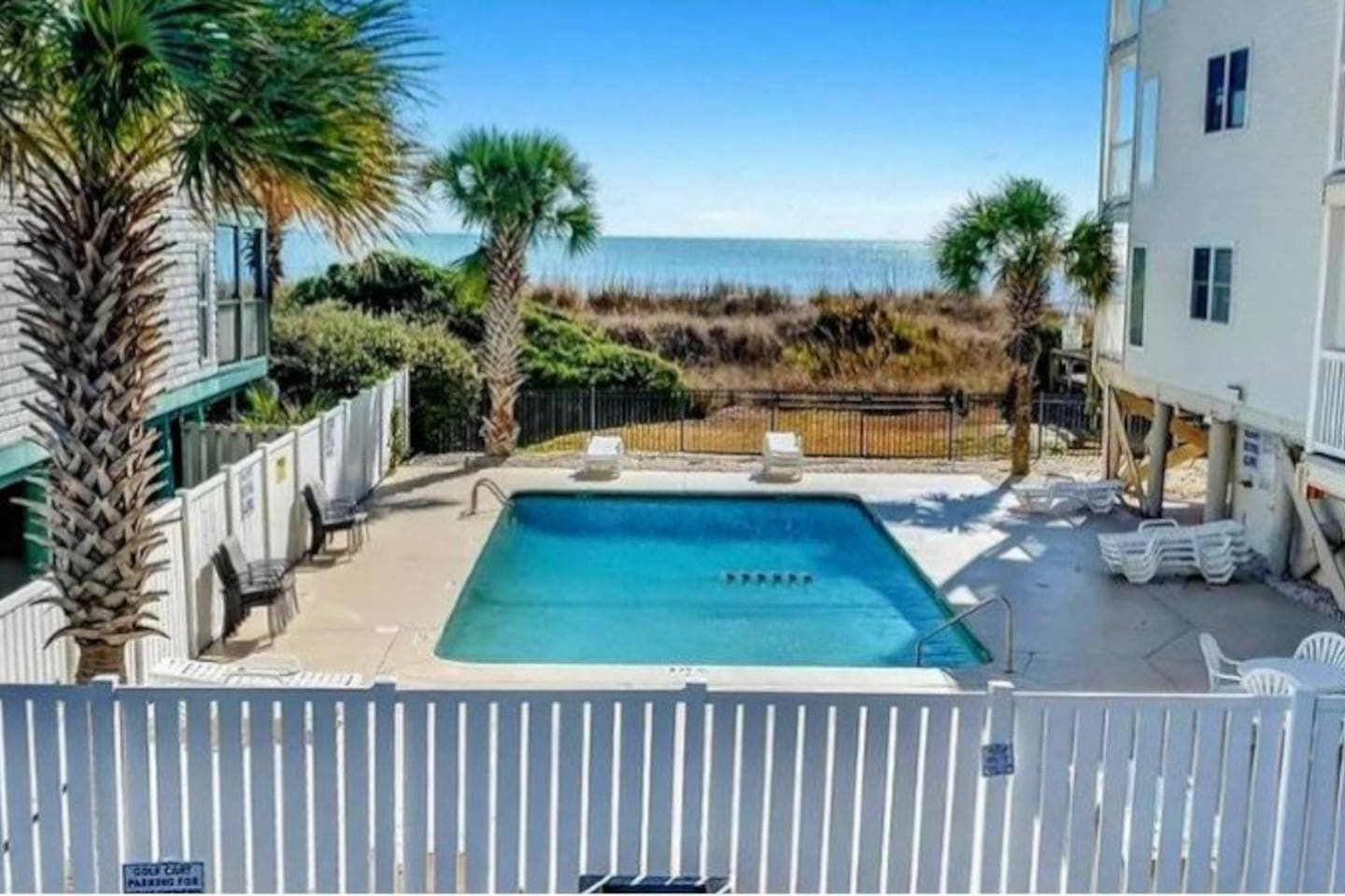 Pool right outside of our balcony!
