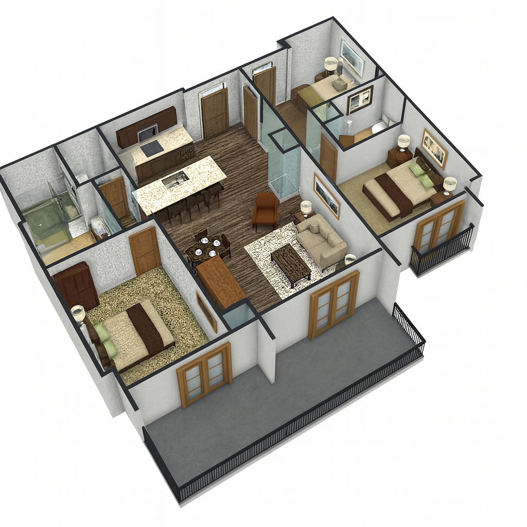 Breckenridge 2 bedroom layout