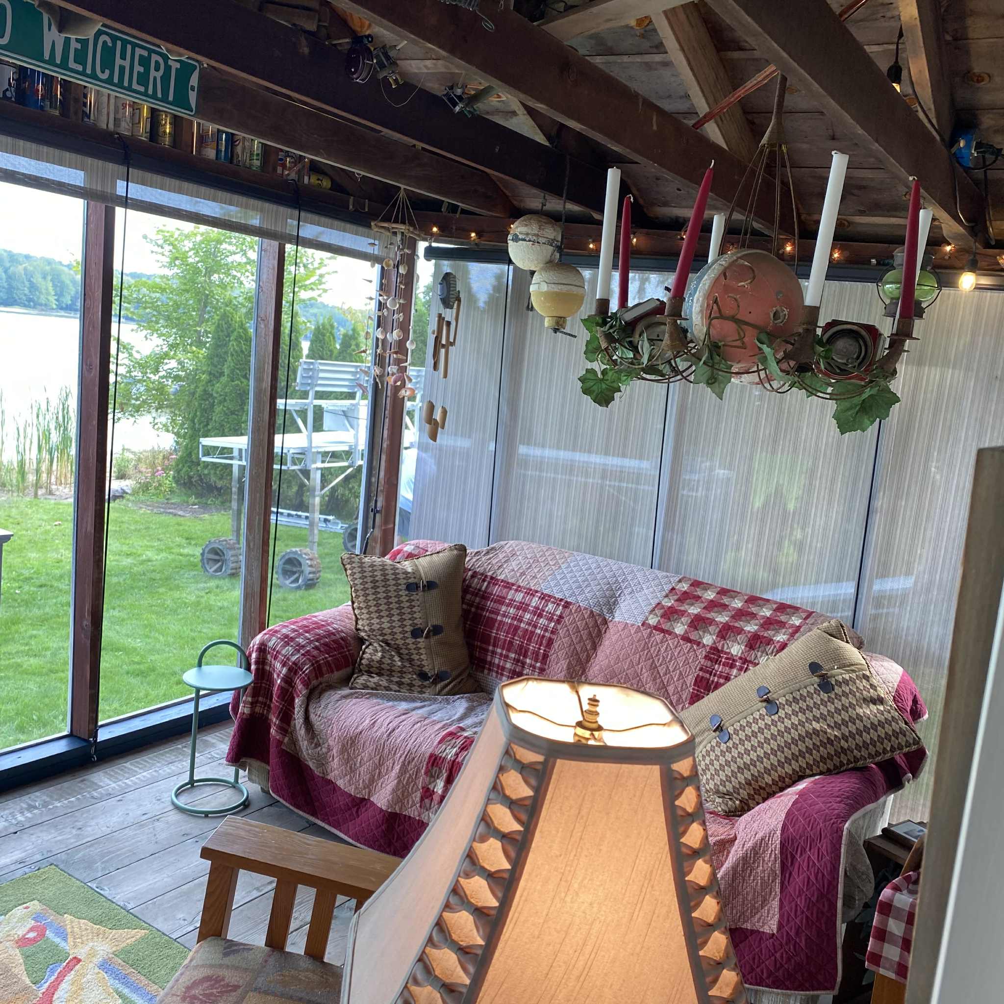 Screened in Porch overlooking the water