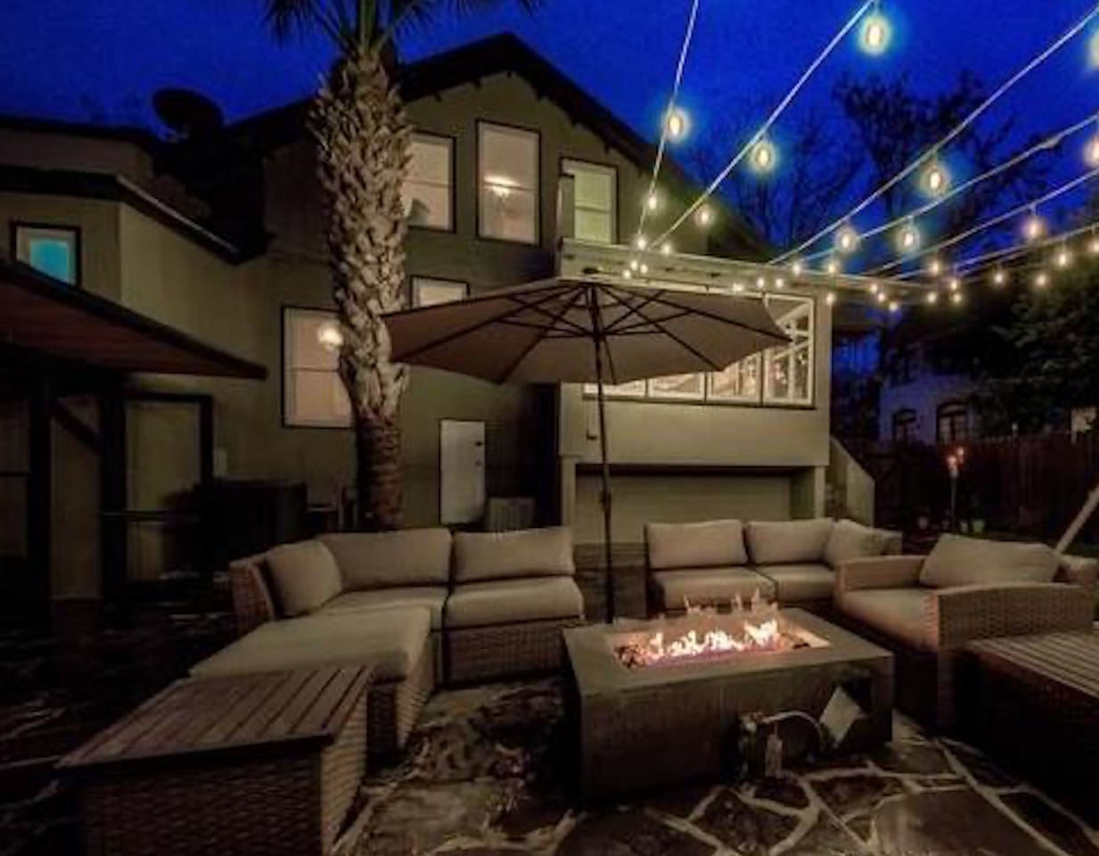 Relax around the fire pit with family and friends