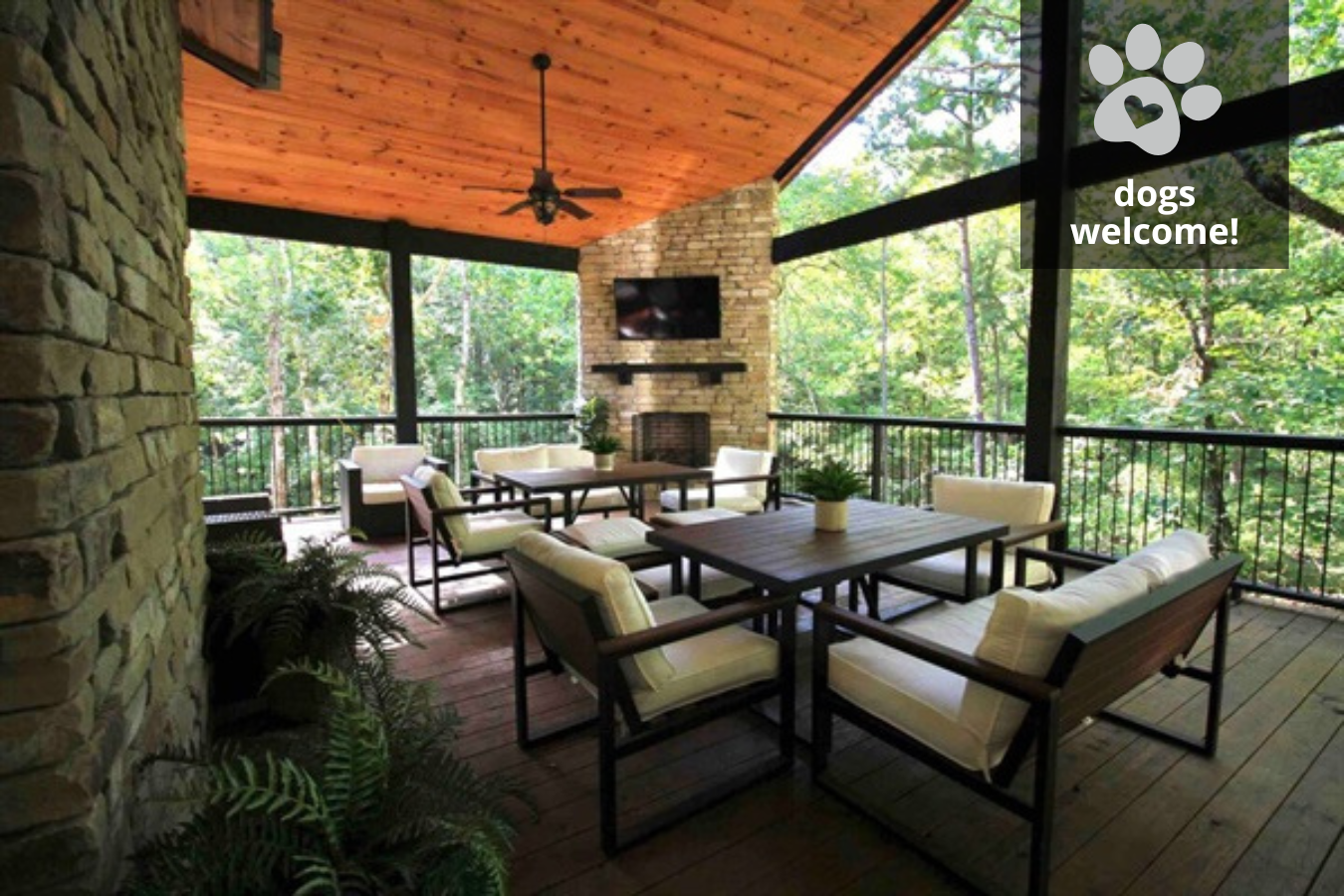 Welcome to our 1,000 sq foot upper deck to sit back, relax, read a book, drink your morning coffee, or having an evening meal together.