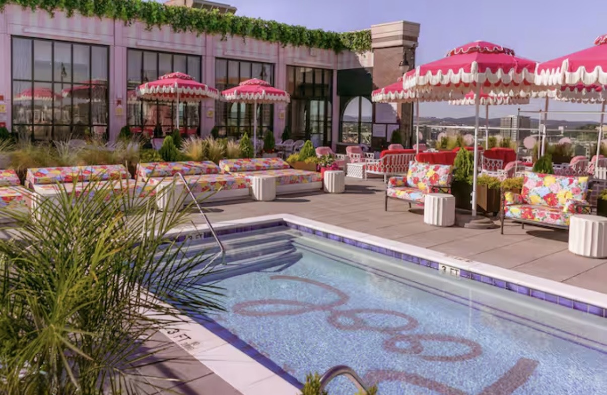 At the graduate hotel on the rooftop. You will most likely need a reservation. 