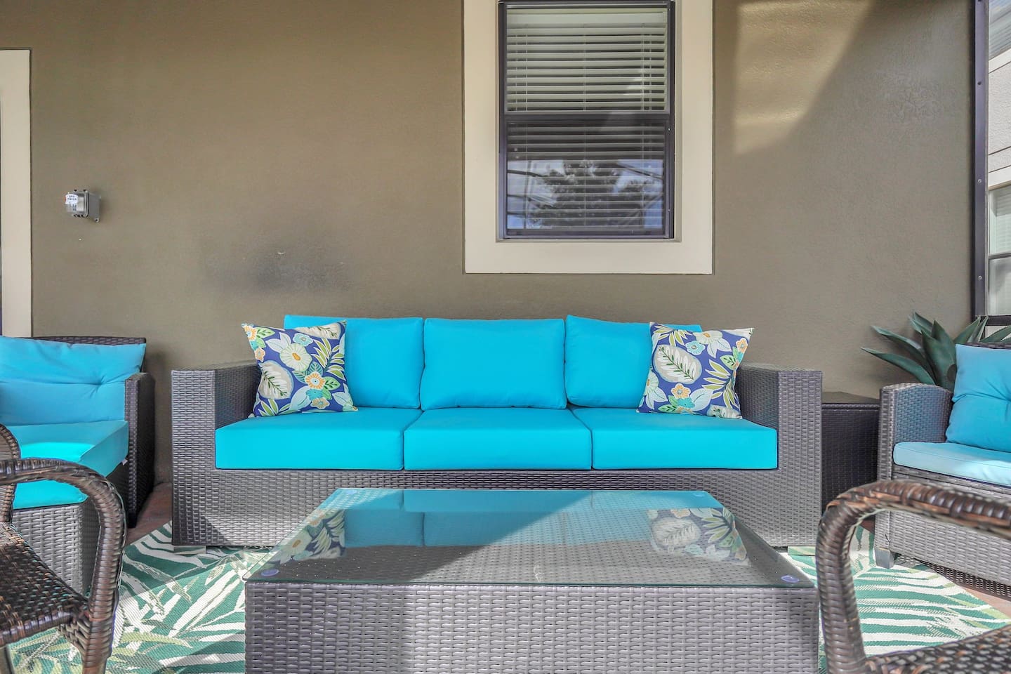 Hang out and unwind in the outdoor lounge area