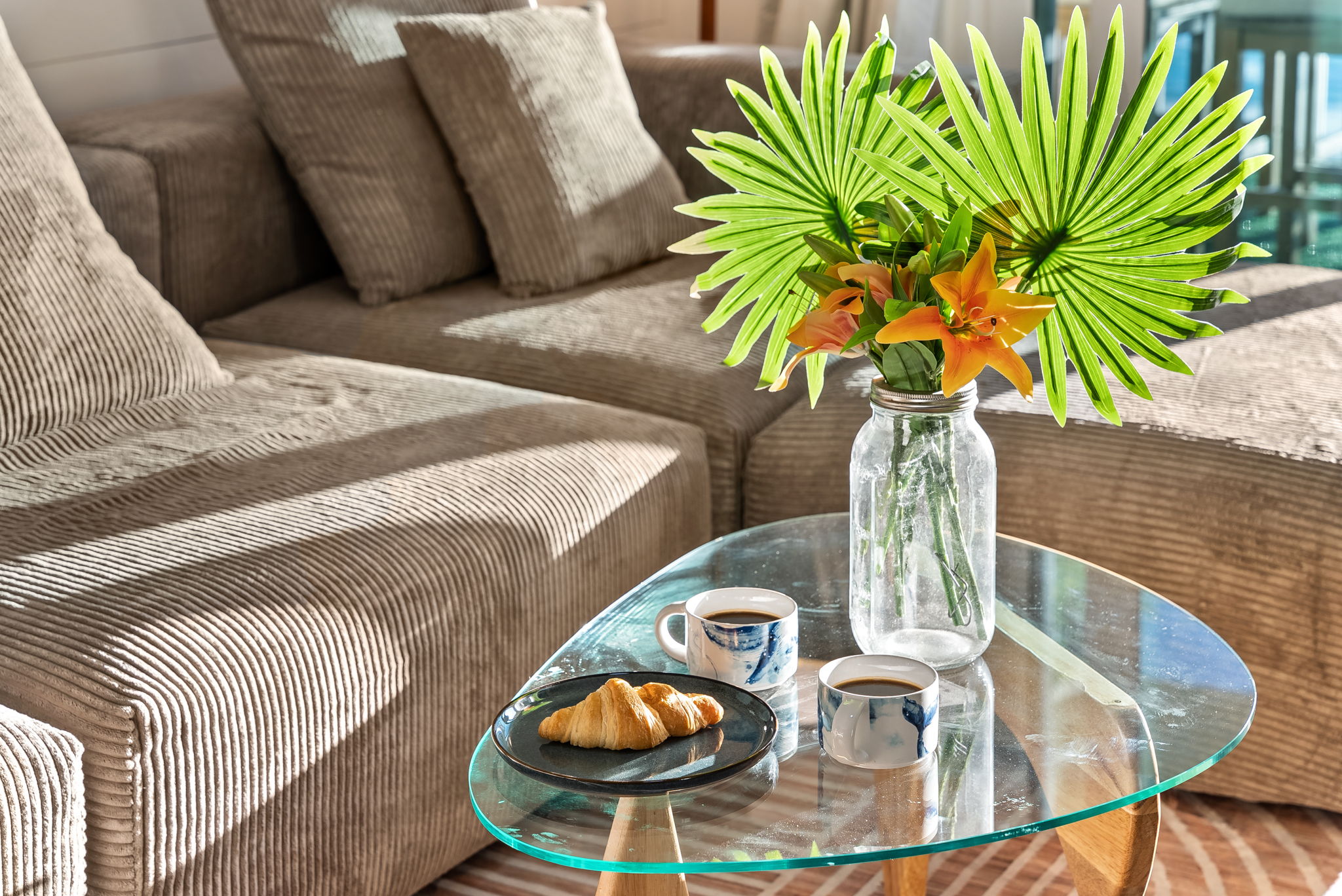 Modern coffee table for drinks or games