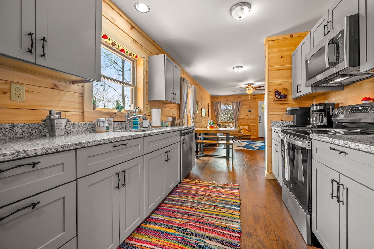 Kitchen area - fully stocked with everything needed