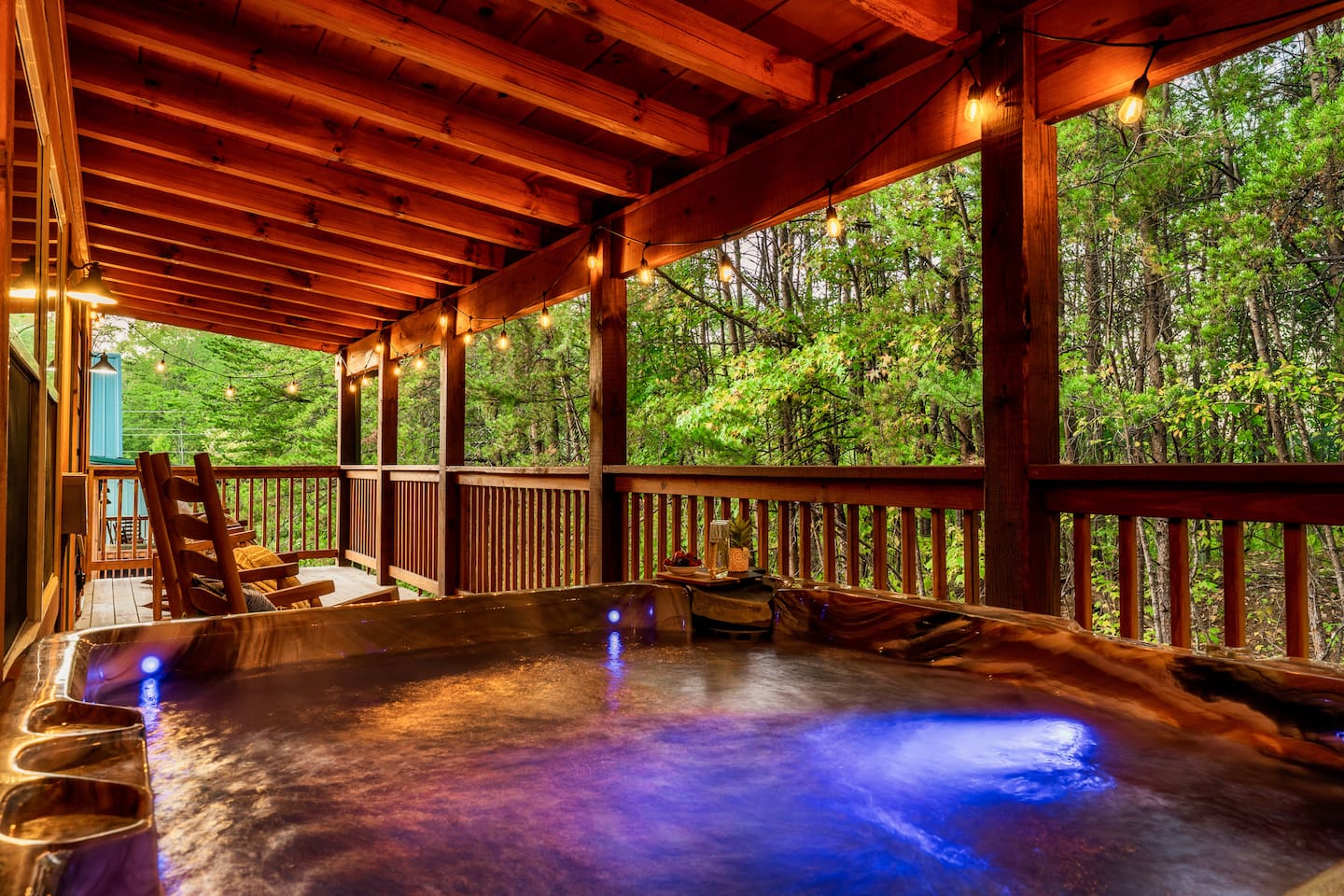 Relax in the hot tub