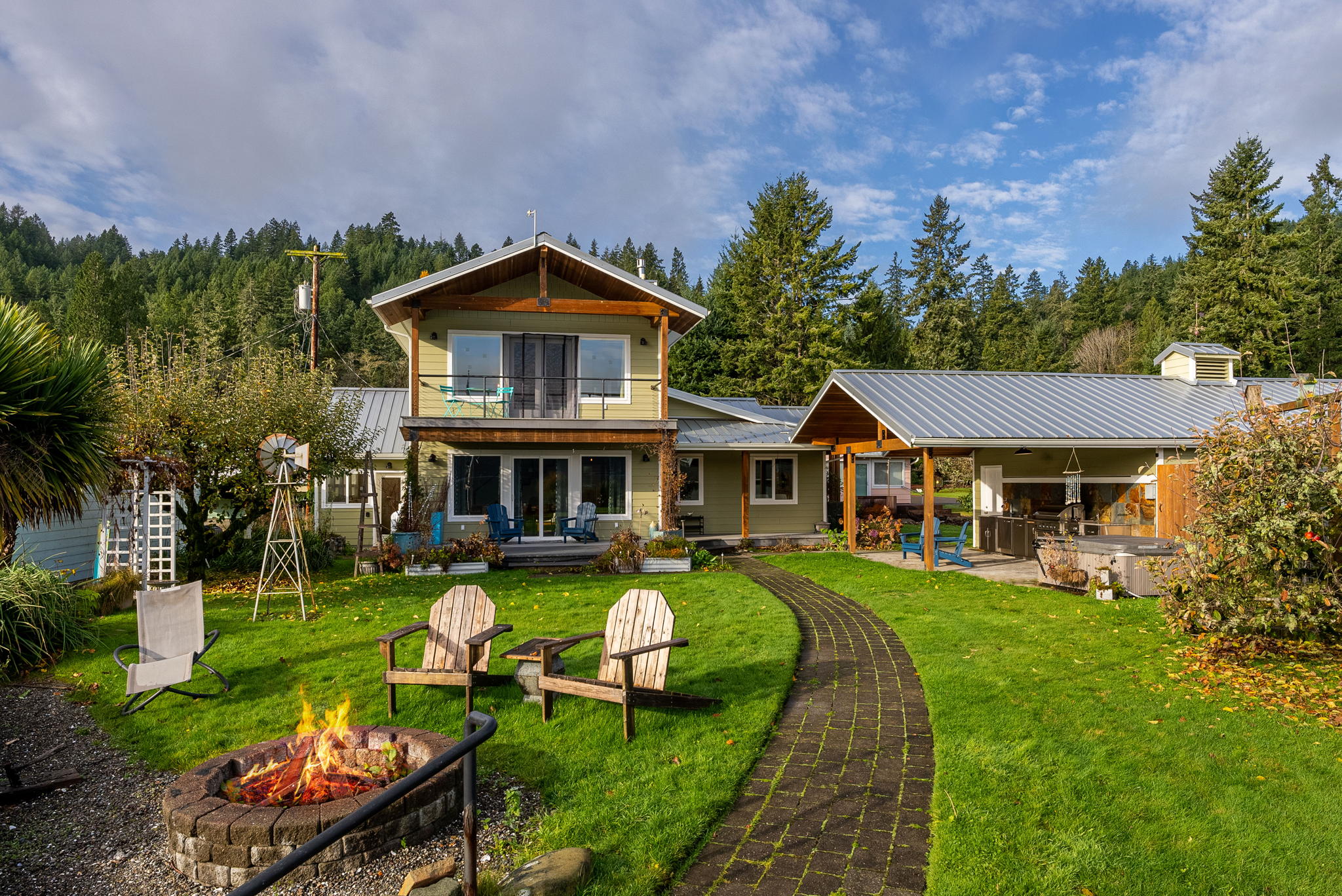 Grill some s'mores by the water...