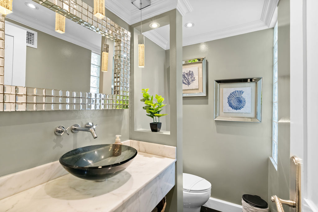 Half bath by the entrance