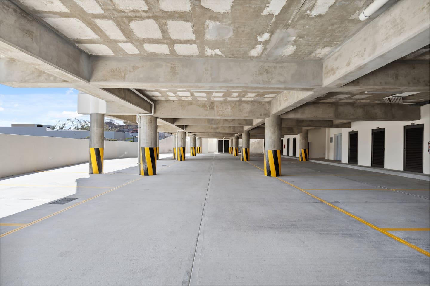 Dedicated free parking space with direct elevator access.