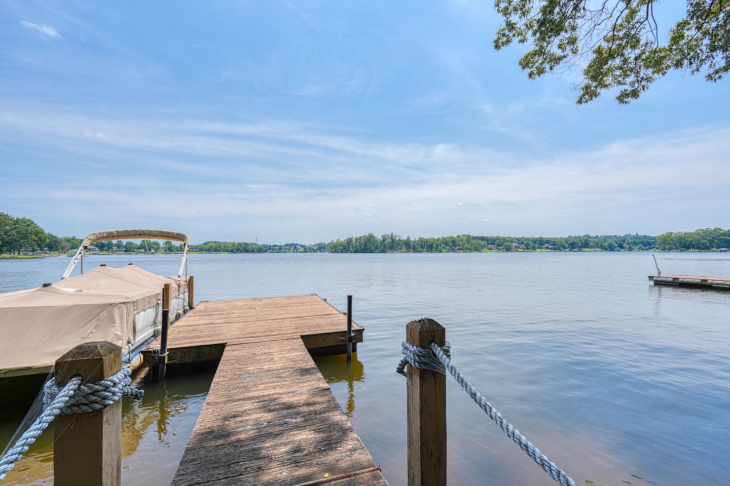 Private dock for fishing and swiming