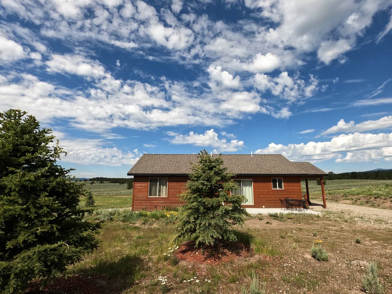 East side of cabin