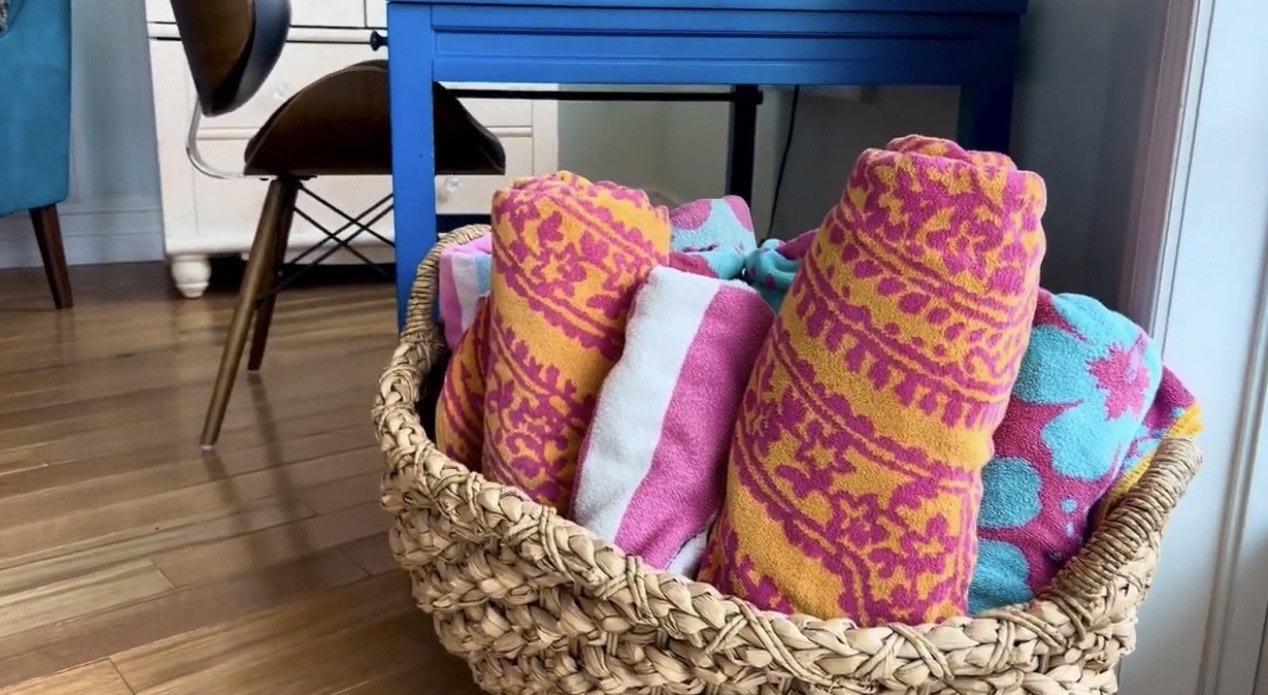 Having to pack your own beach towels would simply take up too much space in your luggage. We've provided them for you, so, you can check that right off of your packing list. 