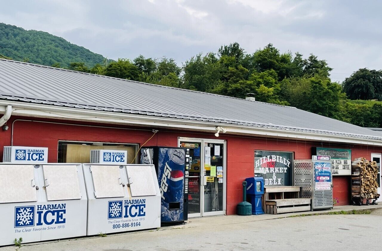 Hillbilly Market is more than a convenience stop. Veggies, breads, meats, chees.