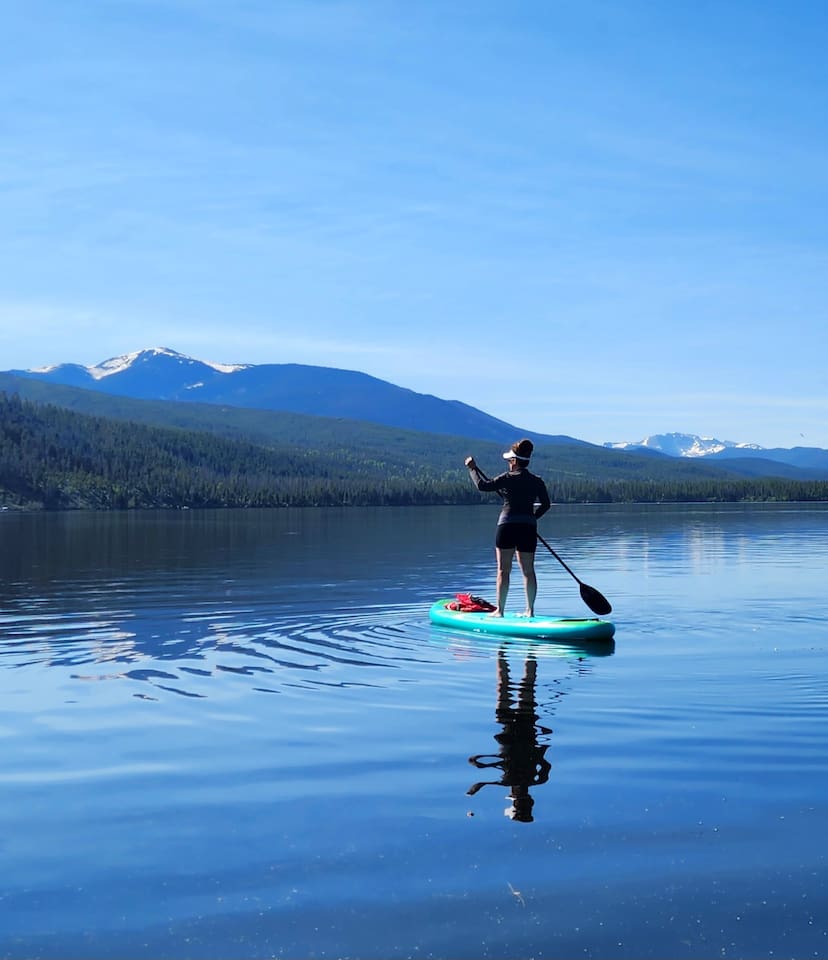 Paddleboard directly from the house with these priceless views!