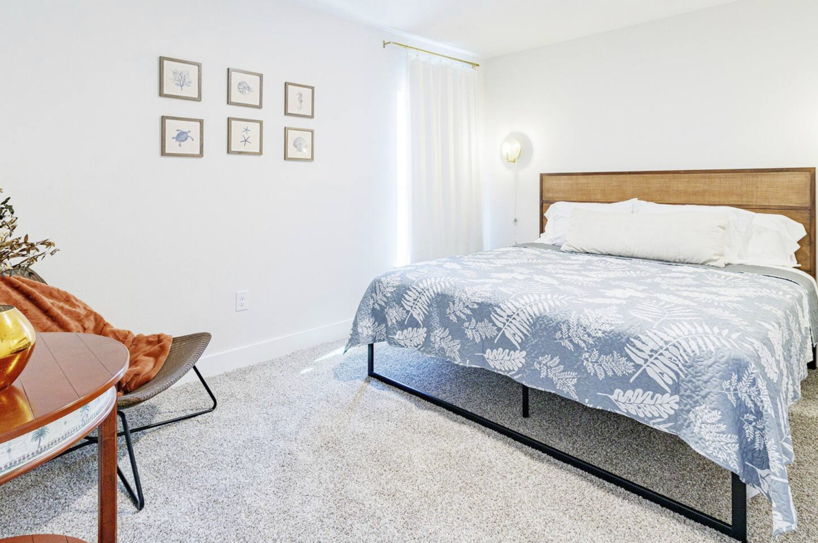 Second bedroom, with a king sized bed its own ensuite bathroom