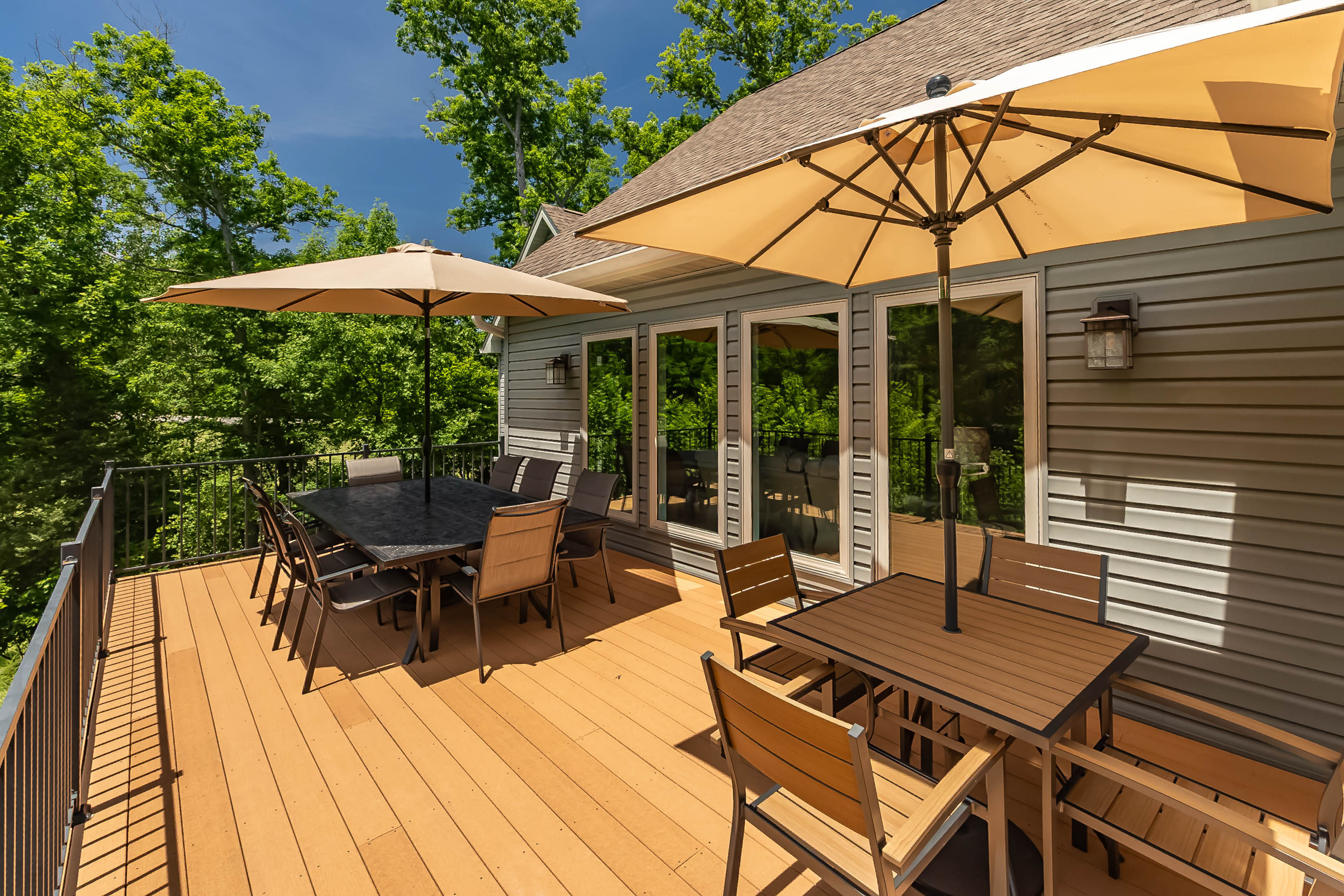 Outdoor dining for family meals in the fresh air.