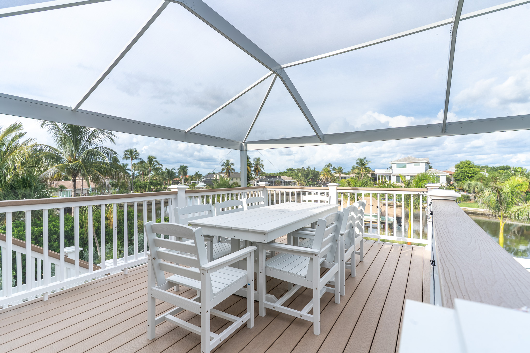 Outdoor Screened Dining Area
