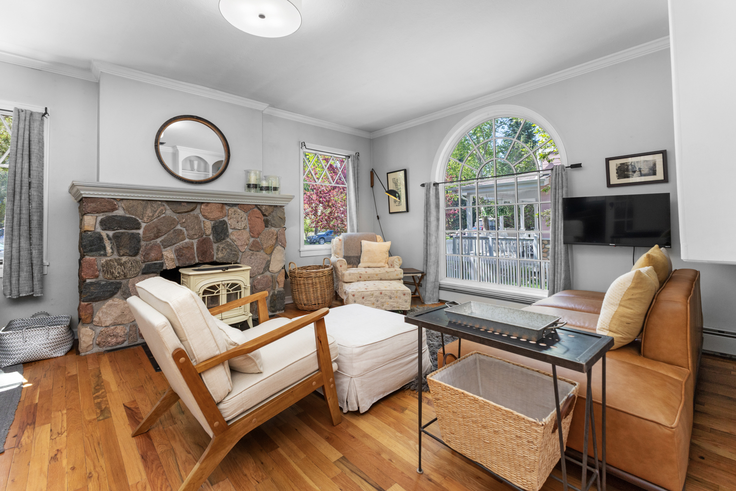 Living Room | Wood Stove | Smart TV