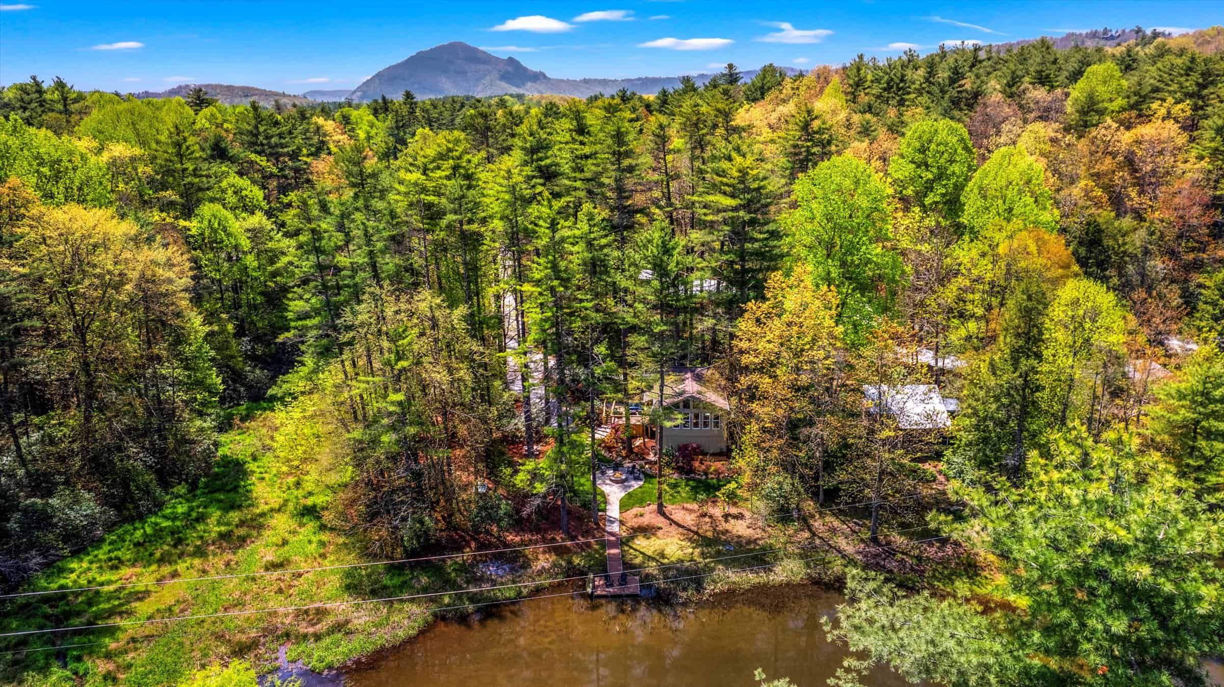 Nestled among mountains with trails and waterfalls waiting to be explored.