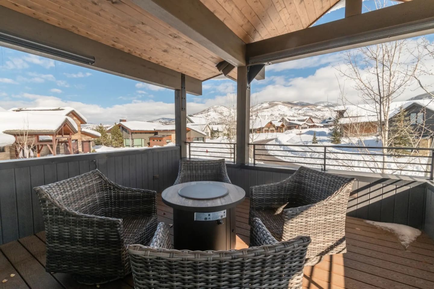 Gas Firepit on Deck