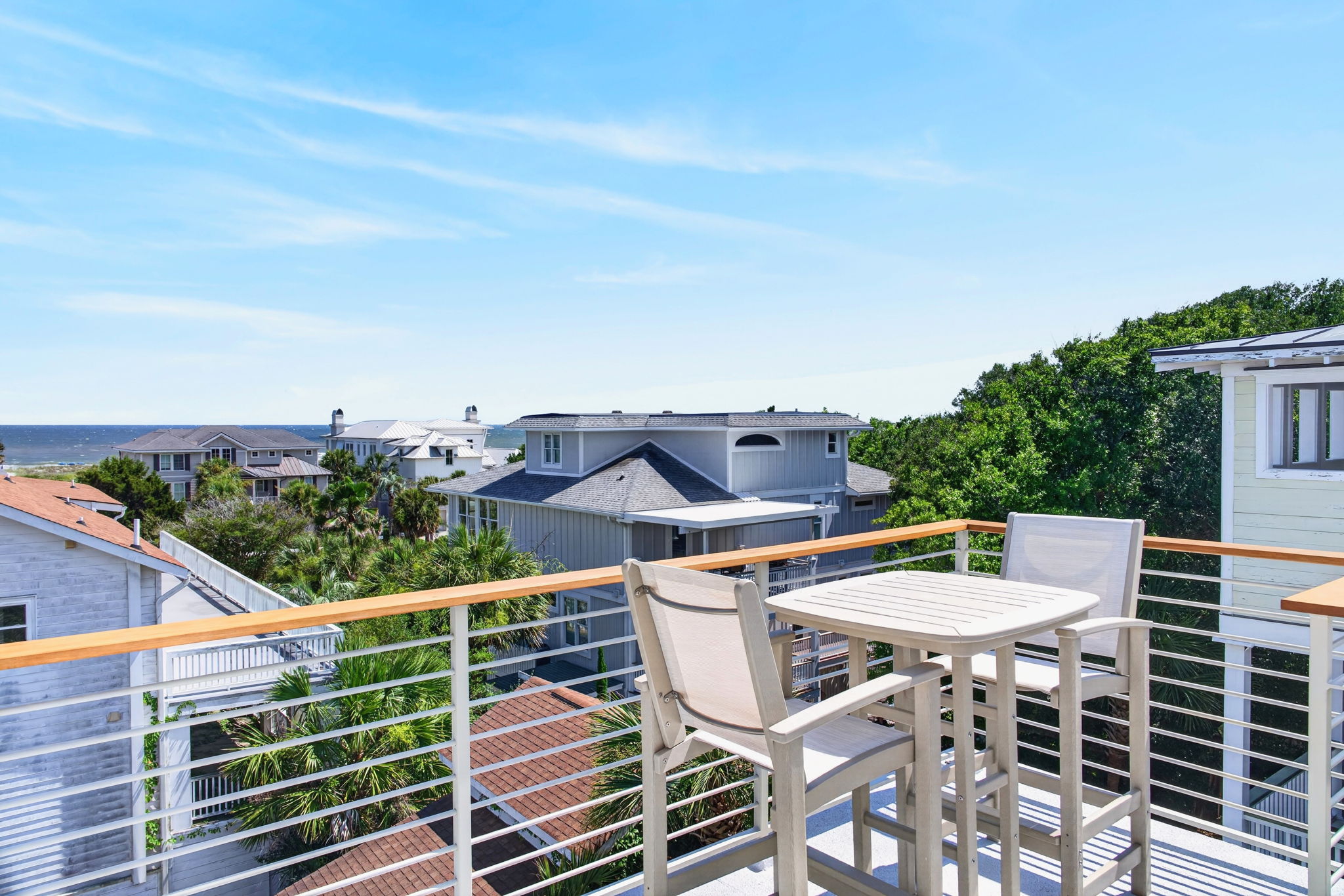 Rooftop deck | Tahanan Palms | 3 38th Ave | IOP Escapes