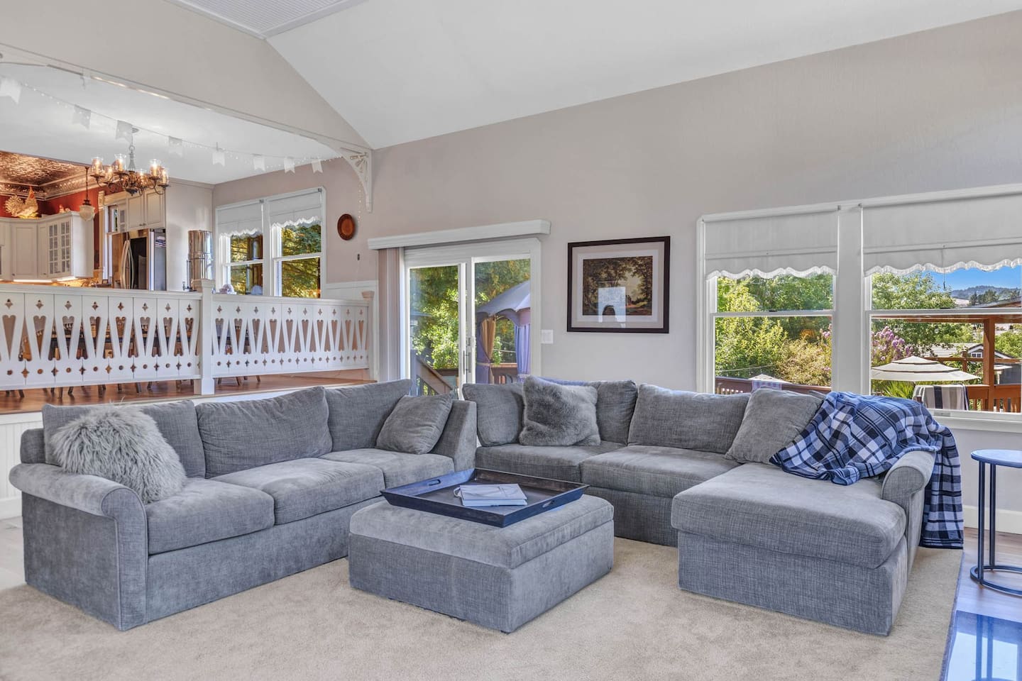 First living room with smart tv. 