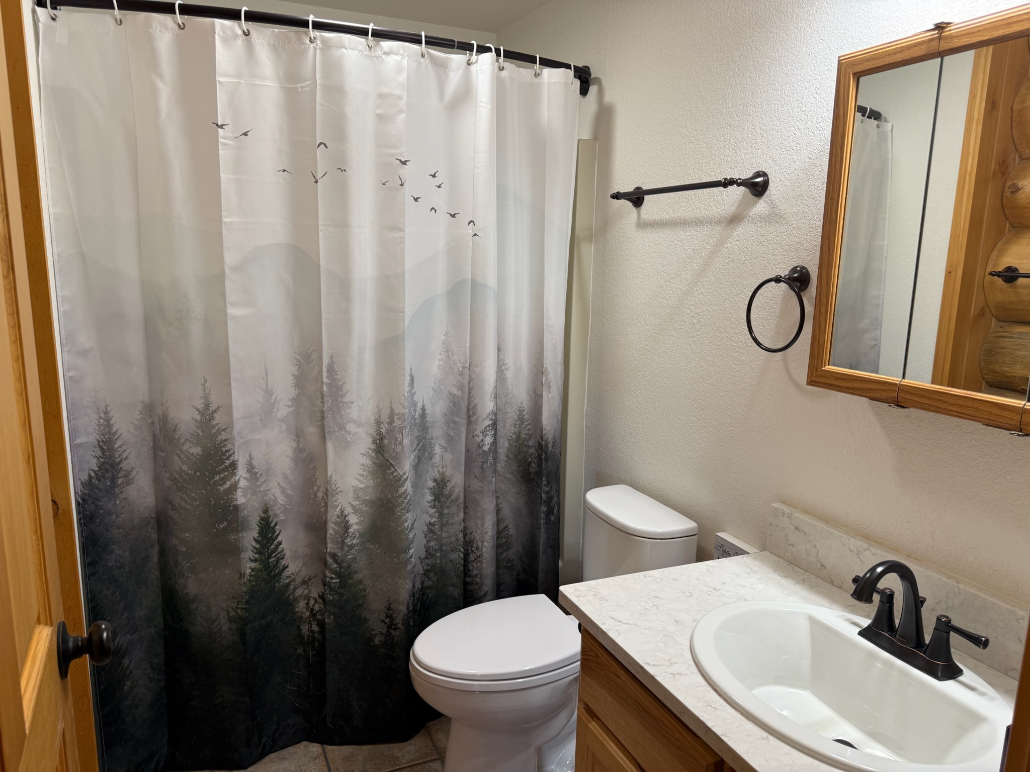 Upstairs guest bathroom