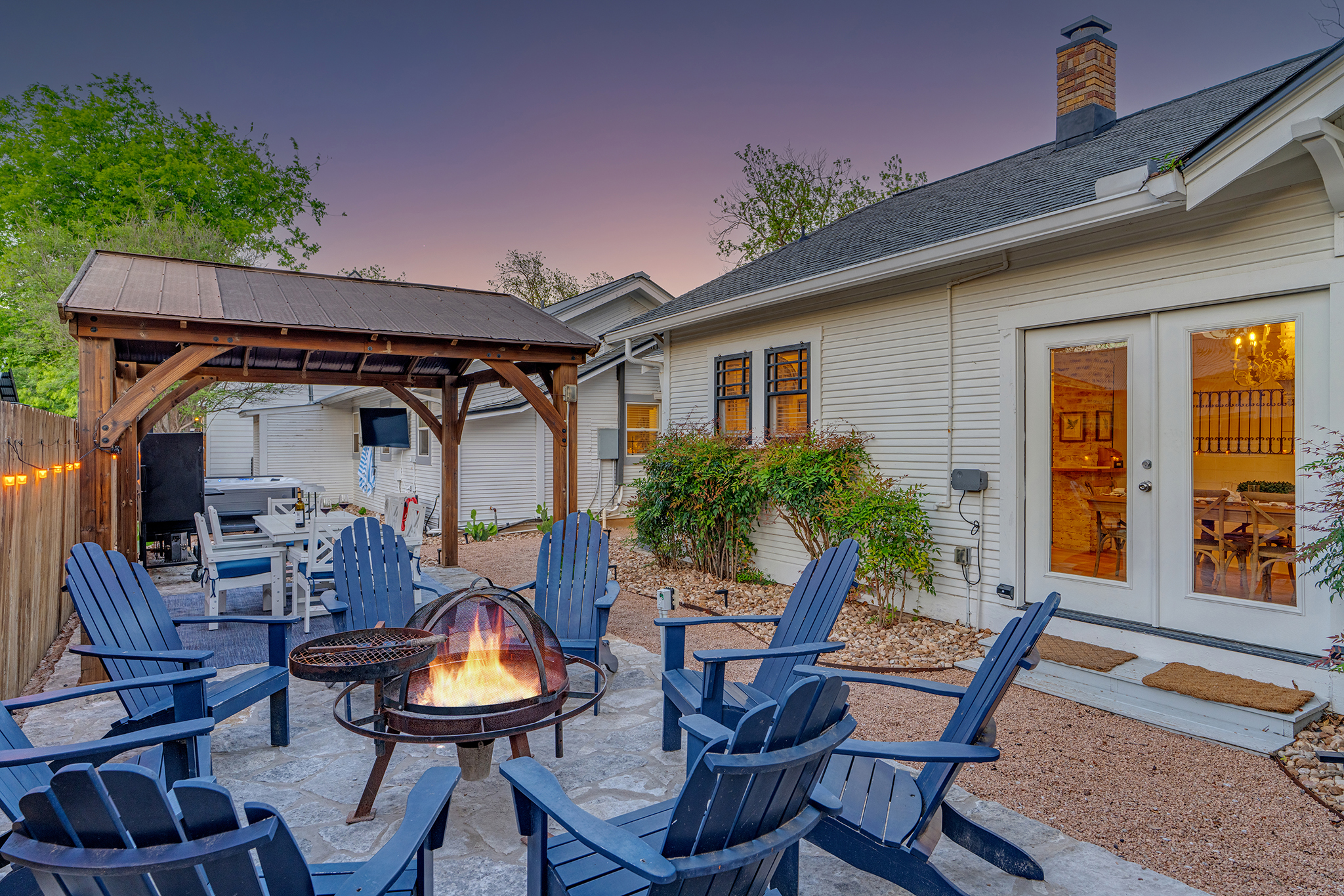 Spend your evenings gathered around the fire, enjoying meals under the covered pergola, or relaxing in the hot tub. It's the perfect setting for family vacations, girls' weekends, and wine country escapes.