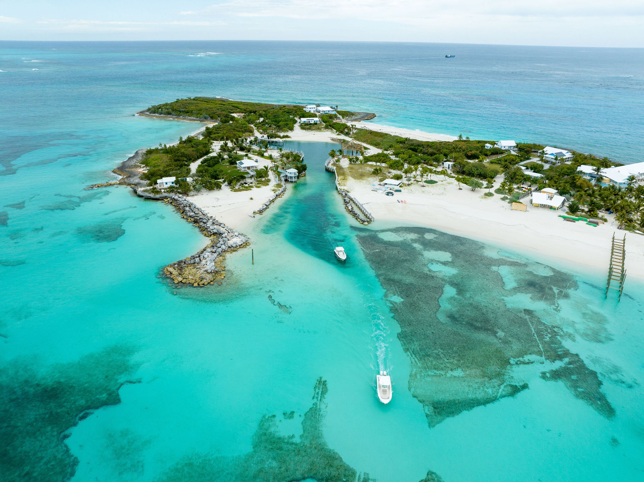 Our TWO 33-foot Boston Whalers leaving the private Marina of Sea Glass Found!
