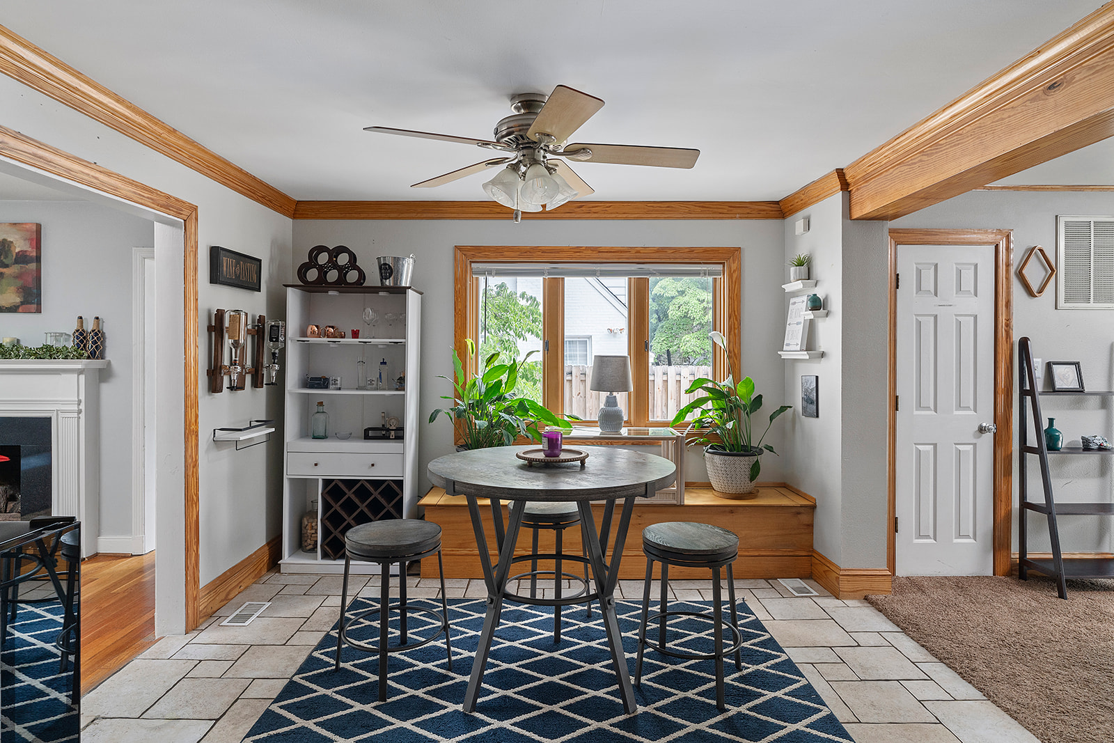 Dining Nook: Enjoy meals with a view in this bright space, perfect for gatherings and good times!