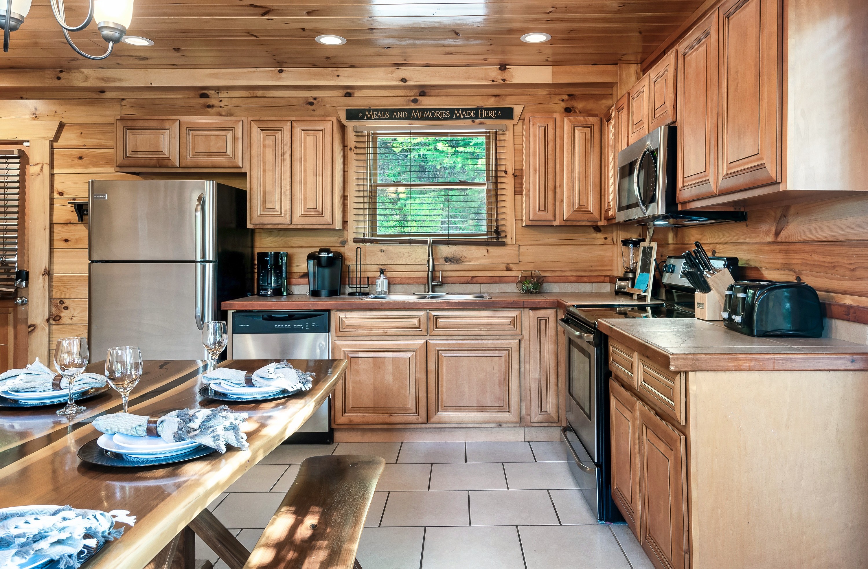 Start mornings and end evenings in a kitchen that keeps conversations flowing and everyone connected.