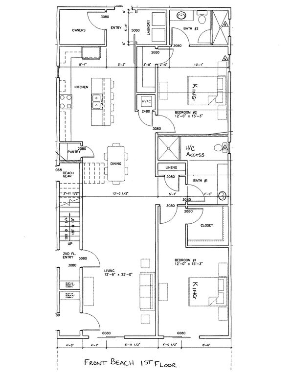 First floor layout