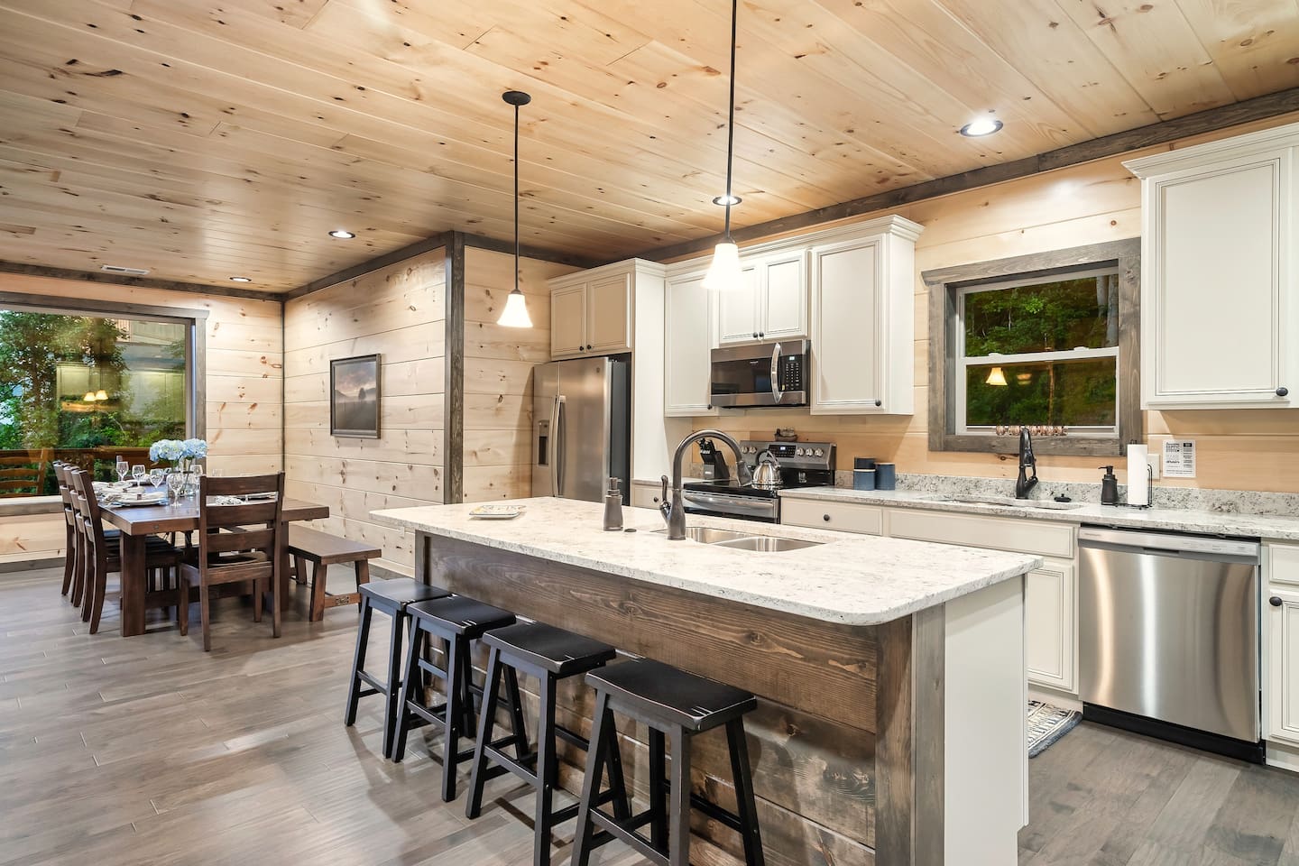 Kitchen and dinning area