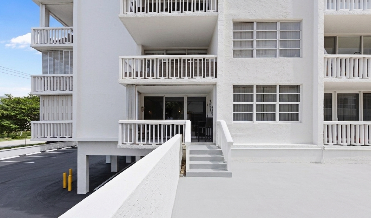 Walk out your door, down a few steps, and you're already there. No elevator, no lobby, no waiting.