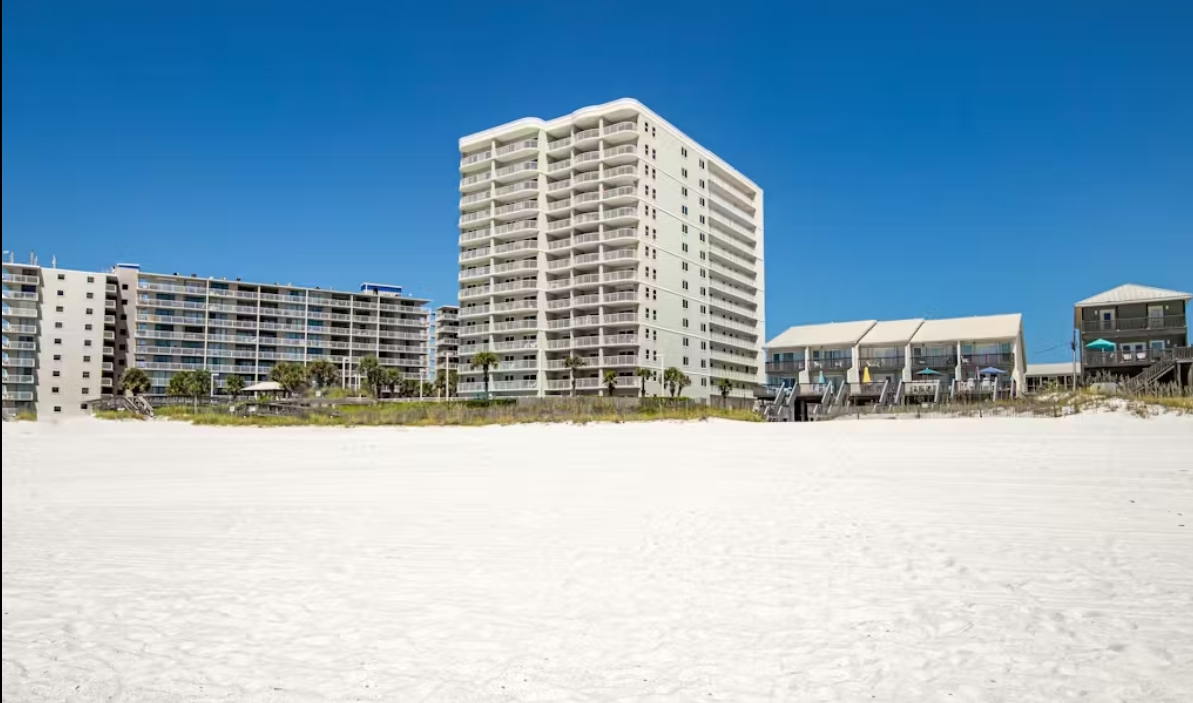 View of the Condo from Beach