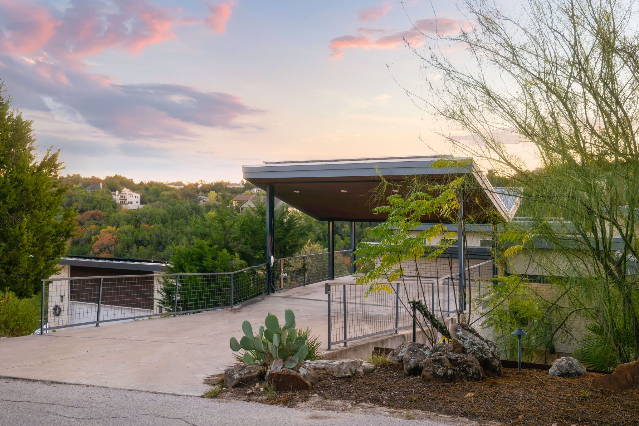 Peaceful outdoor setting surrounded by nature