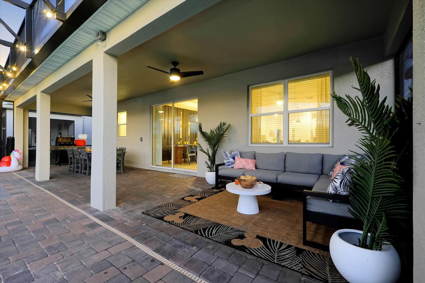 Prefer peaceful and serene over the energy of a game room? We got you covered. This is our favorite place to enjoy breakfast, overlooking the lake with the active birds and wildlife and peaceful views.