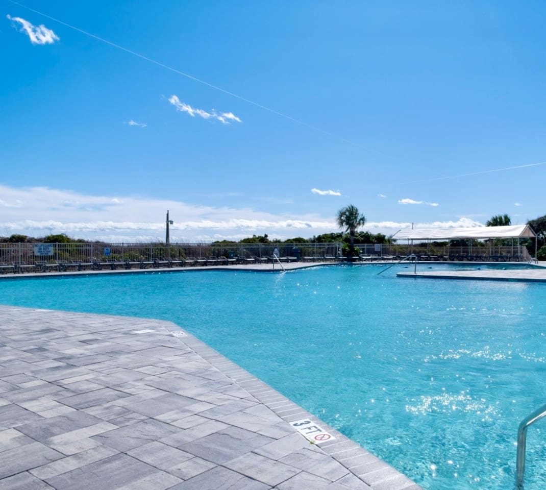 Resort pool deck