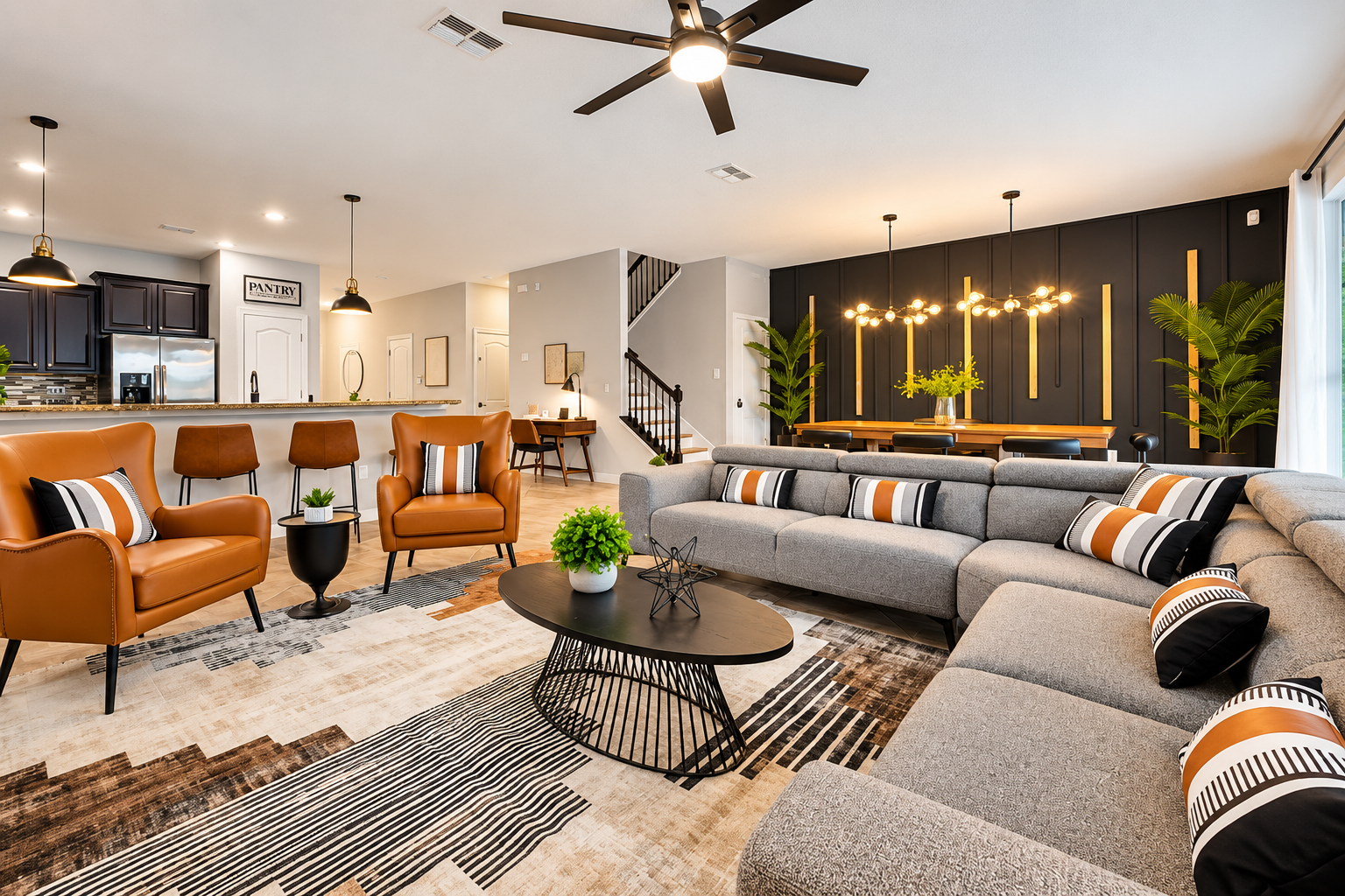As opposed to sharing a hotel room,  our open floor space allows everyone to do their own thing without crowding each other.