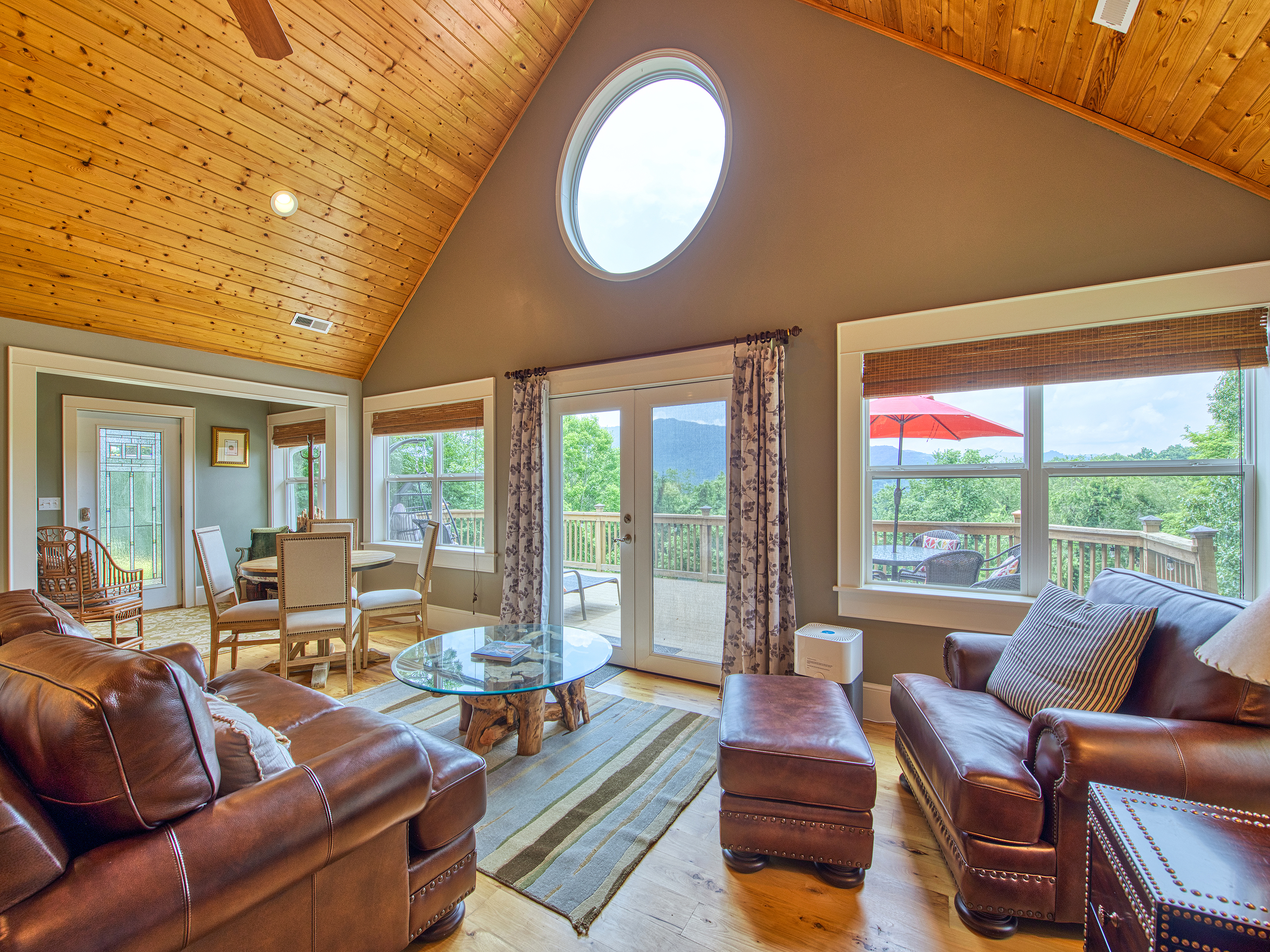 Sunroom Area with Mountain Views